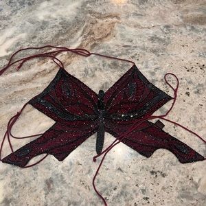 Beaded Butterfly Top